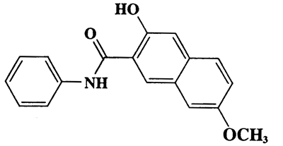 3-Hydroxy-7-methoxy-2-naphthanilide,2-Naphthalenecarboxamide,3-hydroxy-7-methoxy-N-phenyl-,CAS 41611-98-7,293.32,C18H15NO3
