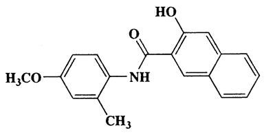 3-Hydroxy-N-(4-methoxy-2-methylphenyl)-2-naphthamide,2-Naphthalenecarboxamide,3-hydroxy-N-(4-methoxy-2-methylphenyl)-,CAS 3689-20-1,307.34,C19H17NO3