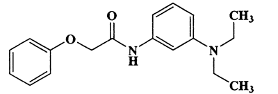3-Phenoxyacetamido-N,N-diethylaniline,Acetamide,N-[3-(diethylamino)phenyl]-2-phenoxy-,CAS 64617-51-2,298.38,C18H22N2O2