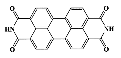 3,4,9,10-Perylenetetracarboxylic acid diimide,Anthra[2,1,9-def:6,5,10-d'e'f]diisoquinoline-1,3,8,10(2H,9H)-tetrone,CAS 81-33-4,390.35,C24H10N2O4