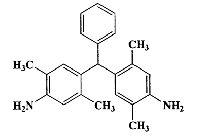 4-((4-Amino-2,5-dimethylphenyl)(phenyl)methyl)-2,5-dimethylbenzenamine,Benzenamine,4,4'-(phenylmethylene)bis[2,5-dimethyl-,CAS 6370-33-8,330.47,C23H26N2