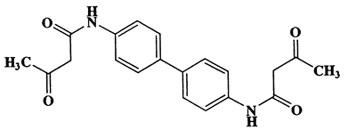 4,4'-Bis(3-oxobutanamido)-1,1-biphenyl,Butanamide,N,N'-[1,1'-biphenyl]-4,4'-diylbis[3-oxo-,CAS 92-90-0,352.38,C20H20N2O4