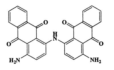 4,4,-Diamino-1,1'-iminodianthraquinone,4-(4-amino-9,10-dihydroxy-anthracen-1-yl)imino-1-imino-anthracene-9,10-dione,1,1'-Iminobis(4-aminoanthraquinone),CAS 128-87-0,459.45,C28H17N3O4