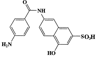 7-(4-Aminobenzamido)-4-hydroxynaphthalene-2-sulfonic acid,2-Naphthalenesulfonic acid,7-(p-aminobenzamido)-4-hydroxy-,CAS 119-77-7,358.37,C17H14N2O5S