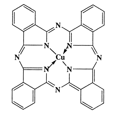 Copper phthalocyanine,Copper,[29H,31H-phthalocyaninato(2-)-N29,N30,N31,N32]-,(SP-4-l)-,CAS 147-14-8,576.07,C32H16CuN8