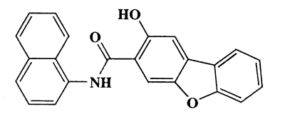 N-1-naphthyl-2-hydroxy-3-dibenzofurancarboxamide,3-Dibenzofurancarboxamide,2-hydroxy-N-1-naphthalenyl-,CAS 4444-48-8,353.37,C23H15NO3