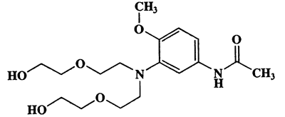 N-(3-(bis(2-(2-hydroxyethoxy)ethyl)amino)-4-methoxyphenyl)acetamide,356.41,C17H28N2O6