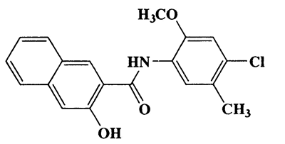 N-(4-chloro-2-methoxy-5-methylphenyl)-3-hydroxy-2-naphthamide,2-Naphthalenecarboxamide,N-(4-chloro-2-methoxy-5-methylphenyl)-3-hydroxy-,CAS 5165-81-1,341.79,C19H16ClNO3