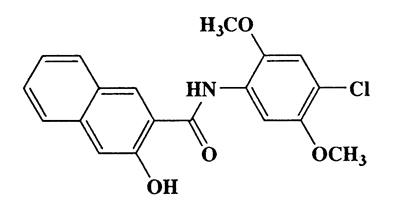N-(4-chloro-2,5-dimethoxyphenyl)-3-hydroxy-2-naphthamide,2-Naphthalenecarboxamide,N-(4-chloro-2,5-dimethoxyphenyl)-3-hydroxy-,CAS 4273-92-1,357.79,C19H16ClNO4