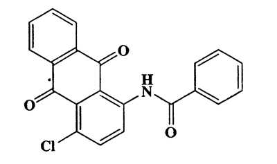 N-(4-chloro-9,10-dioxo-9,10-dihydroanthracen-1-yl)benzamide,Benzamide,N-(4-chloro-9,10-dihydro-9,10-dioxo-1-anthracenyl)-,CAS 81-45-8,361.78,C21H12ClNO3