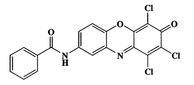 N-(6,8,9-trichloro-7-oxo-7H-phenoxazin-2-yl)benzamide,419.65,C19H9Cl3N2O3