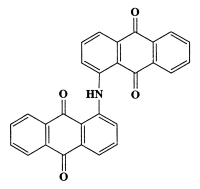 N-(9,10-dioxo-9,10-dihydroanthracene-1-yl)-1-aminoanthracene-9,10-dione,9,10-Anthracenedione,1,1'-iminobis-,CAS 82-22-4,429.42,C28H15NO4