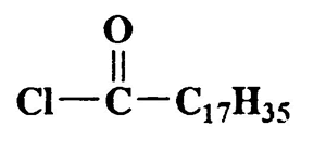 Stearoyl chloride,Octadecanoyl chloride,CAS 112-76-5,302.92,C18H35ClO