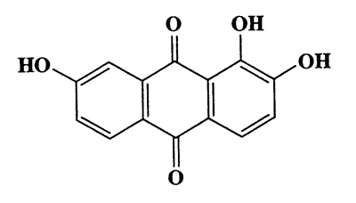 1,2,7-Trihydroxyanthracene-9,10-dione,9,10-Anthracenedione,1,2,7-trihydroxy-,CAS 602-65-3,256.21,C14H8O5