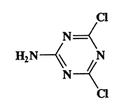1,3,5-Triazin-2-amine,4,6-chloro-,C3H2Cl2N4,164.98,CAS 933-20-0